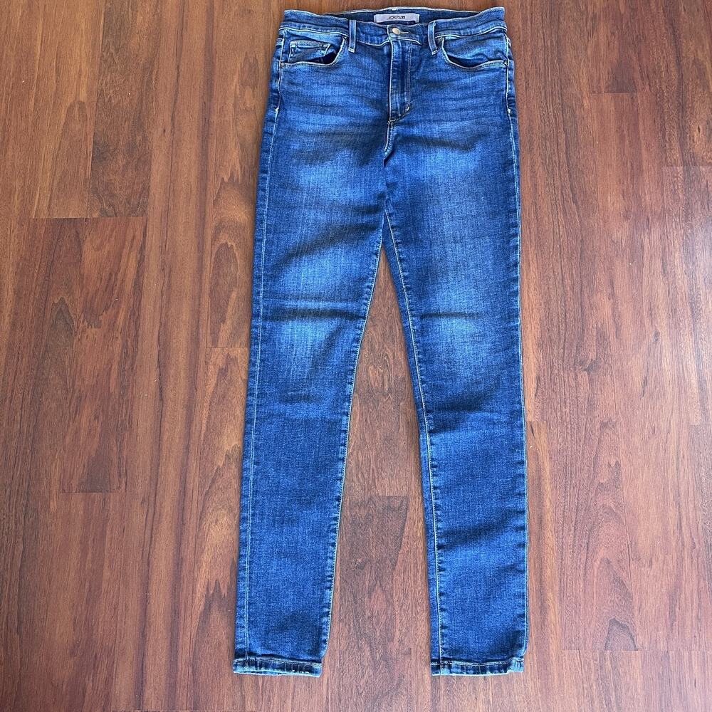 Joe's Jeans Women High Rise Skinny Blue Medium Wash Stretch Denim 5-Pocket s28